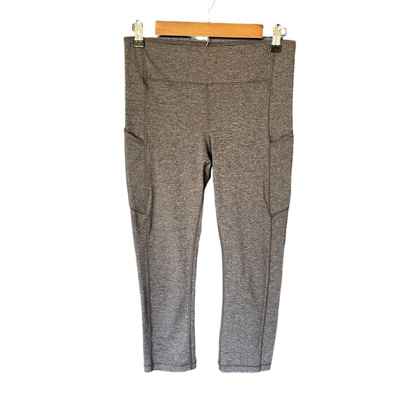 Lululemon Speed Up Crop 21” Tights Leggings: Heathered Black (Grey) size 8 - Picture 3 of 7